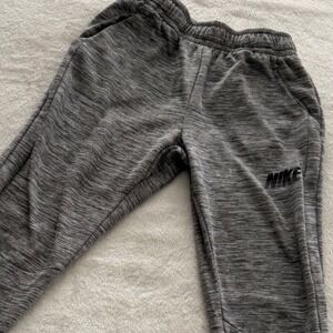 Nike Dri-Fit Youth Medium Gray Athletic Sweatpants Boys M